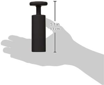 Houdini Wine Vacuum Preserver, 6"x 4"x 7", Black