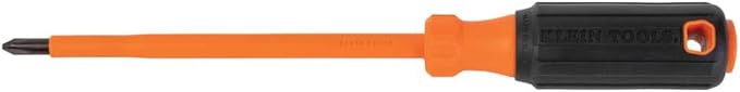 Klein Tools 85076INS Insulated Screwdriver Set, Made in USA, features 1000V Electricial Screwdrivers, (3) Phillips and (2) Slotted and Square Tips, 6-Piece