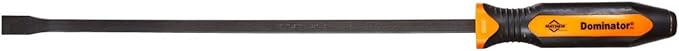 Mayhew Tools 14115OR Dominator Pro Curved Pry Bar, 25", Orange
