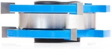 Amana Tool 3-Wing Tongue and Groove Reversible Stile and Rail Shaper Cutter, SC577, 2-13/32 x 3/4 x 1/2 and 3/4 Bore for 3/4 Inch Material