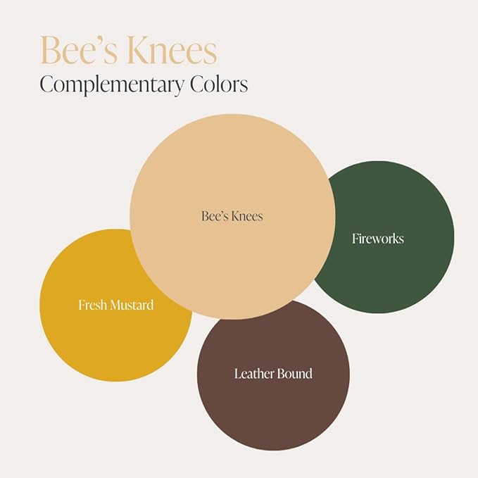 Country Chic All-in-One Chalk Paint for Furniture, Cabinets, Home Decor, Eco-Friendly, Matte Finish, Built-In Primer & Top Coat for Wood, Metal - Bee's Knees (Soft Yellow) - 4 oz (118 ml)