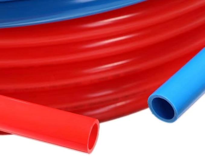 EFIELD Pex-b Pipe/Tool Kit/Tubing Blue & Red 1/2 inch 2 x75 ft(150 ft) Length for Potable Water &Hot/Cold Water-Plumbing Applications with Pipe Crimper & Cutter,(AB-2-75)