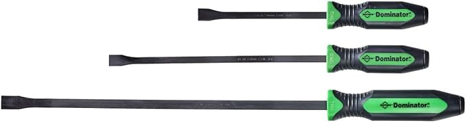 Mayhew Tools 14071GN Dominator Pro Pry Bar Set, 3-Piece Curved, Green