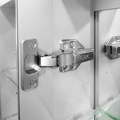 Medicine Cabinet with Mirror Door&Adjustable Shelves, Wall-Mounted Rectangular Medicine Cabinet Beveled Edge Frame, 16" x 23.6"x 5.3"