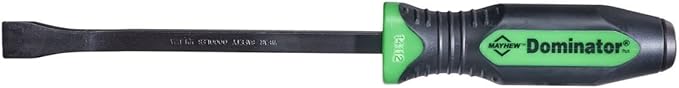Mayhew Tools 14112GN Dominator Pro Curved Pry Bar, 12", Green