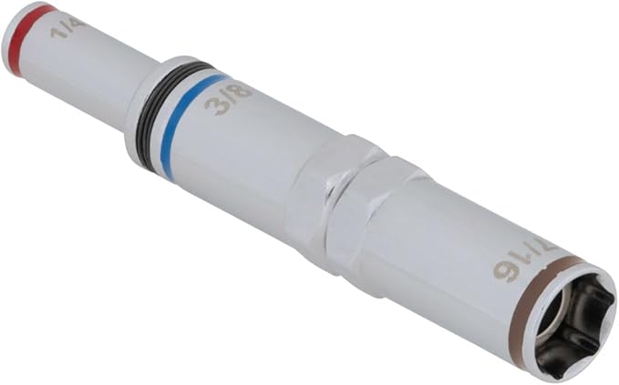 Klein Tools 32809MAG 9-in-1 Multi-Nut Driver Tool, Magnetic SAE Pass Through Driver with Hex Nut Sizes 3/16 to 3/4-Inch