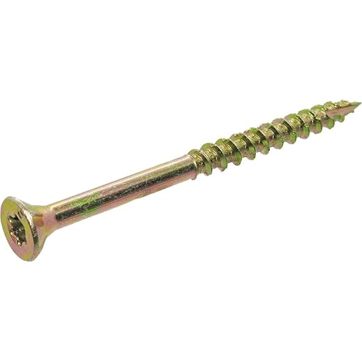 Grip-Rite 212GCS1#9 x 2-1/2", T25 Star Drive Gold Construction Wood Screw, 1lb Box