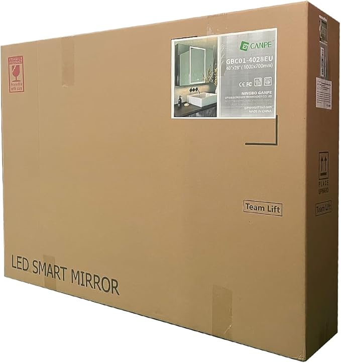 LED Lighted Bathroom Medicine Mirror Cabinet with Sockets & USBs, Anti-Fog Dimmable Light and Color Adjustment, Antirust and Easy to Install Aluminum Cabinet (Touch Screen, 28" L x 40" W)