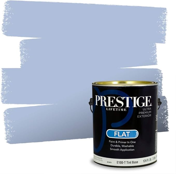 PRESTIGE Exterior Paint and Primer in One, Fresh Air, Flat, 1 Gallon