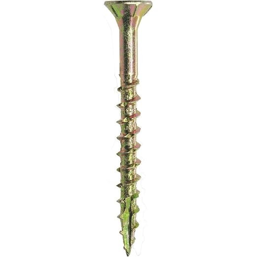 Grip-Rite 134GCS10BK #8 x 1-3/4" Star Drive Gold Construction Wood Screw, 10lb Bucket