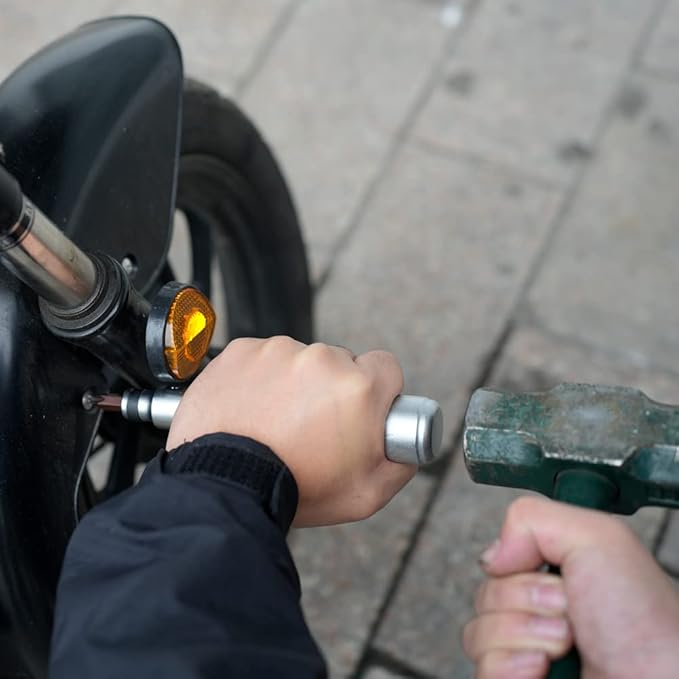 1/2" Hand Manual Reversible Impact Driver Set Extractor-12 PCS Impact Screwdriver S2 Steel Much More Durable Disengage Rusted Fasteners (Short Impact Screwdriver)