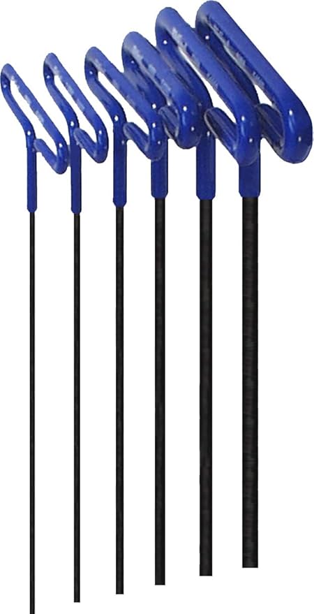 Eklind 50914 Cushion Grip Hex T-Key Set 14 Piece Set - INCH/MM, 9 inch arm