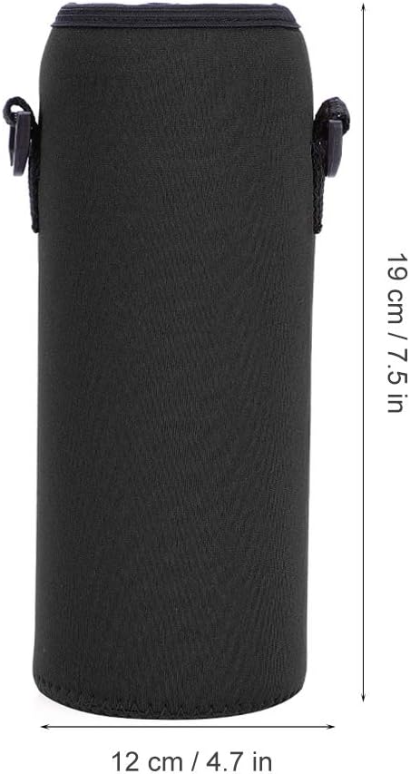 POCREATION Water Bottle Carrier,Insulated Neoprene Water Bottle Holder Bag Case Pouch Cover 1000ML, Shoulder Strap, Great for Stainless Steel and Plastic Bottles, Sport and Energy