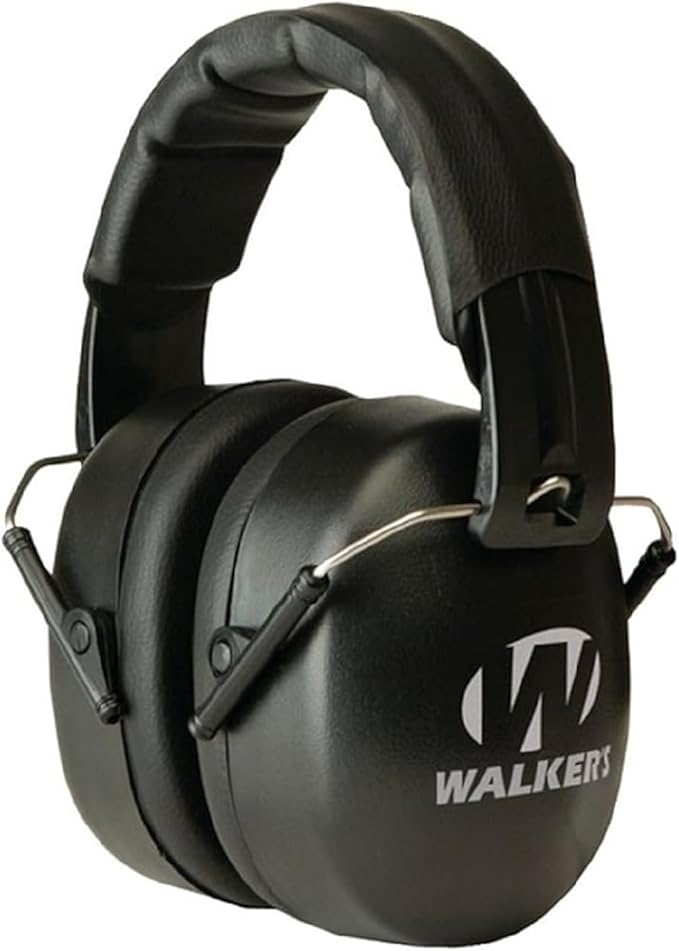 Walker's EXT Range Shooting Folding Muff - Compact 30dB NRR Noise-Blocking Hunting Gun Range Shooting Hearing Protection