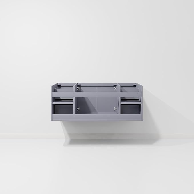 Sonoma 48 in. W x 22 in. D Dark Grey Bath Vanity and Carrara Marble Top