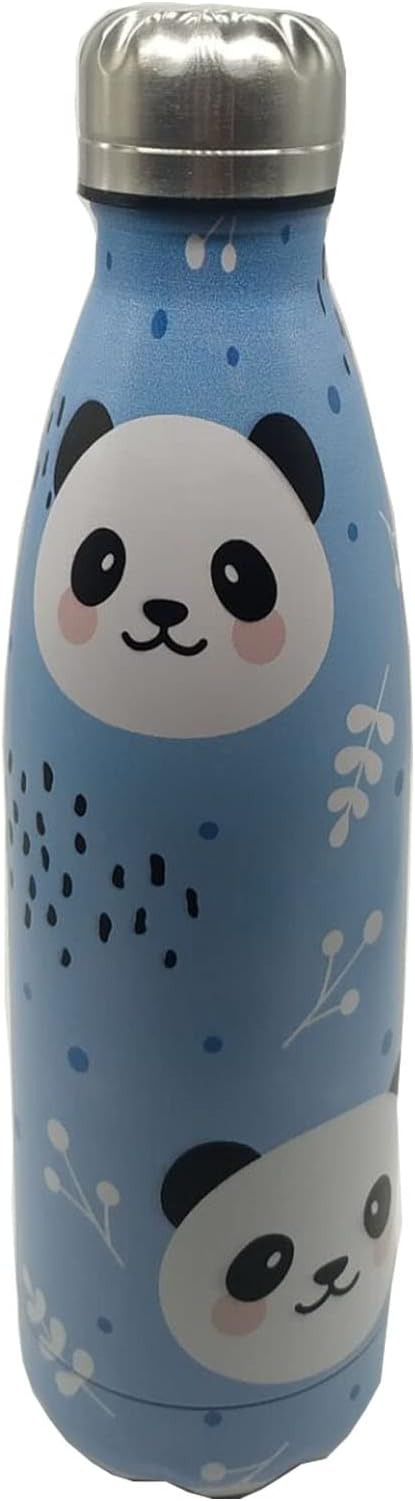Panda Insulated Sport Water Bottles Stainless Steel Travel Mugs BPA Free Tumbler For Outdoor Camping Travel 20oz