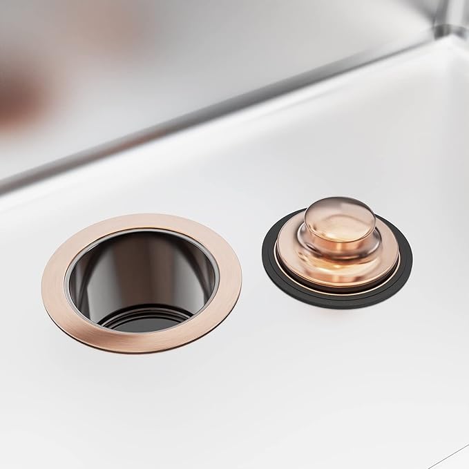 BOTEMY B9179 Extended Garbage Disposal Flange Deep Kitchen Sink Flange Stainless Steel for 3-1/2 Inch Standard Sink Drain Hole (Antique Copper (AC))