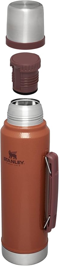 Stanley Classic Vacuum Insulated Wide Mouth Bottle -BPA-Free 18/8 Stainless Steel Thermos for Cold & Hot Beverages