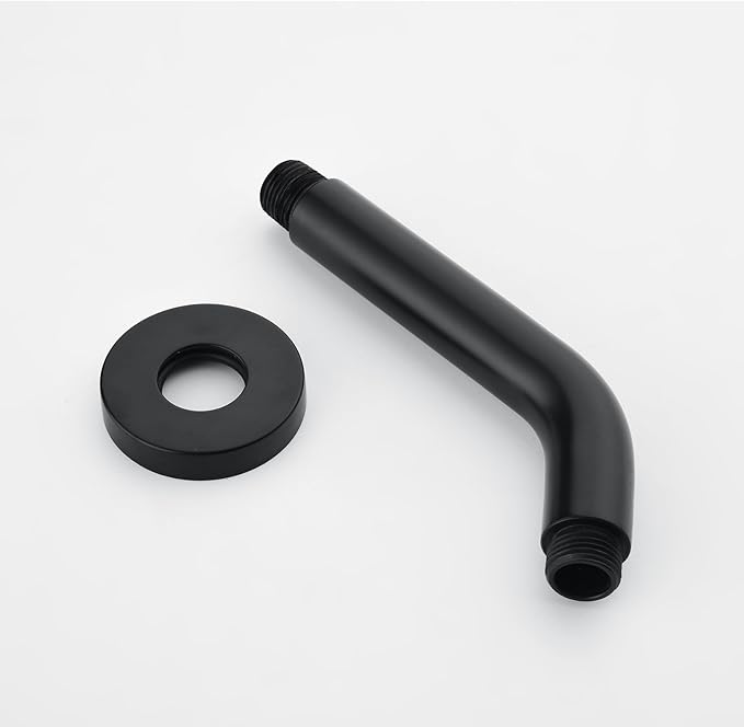 2 Handle Shower Faucet Shower System Complete 2 in 1 Shower Combo Set with Handheld Showerhead Shower Trim Kit Wall Mounted Shower Fixtures Matte Black