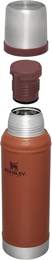 Stanley Classic Vacuum Insulated Wide Mouth Bottle -BPA-Free 18/8 Stainless Steel Thermos for Cold & Hot Beverages