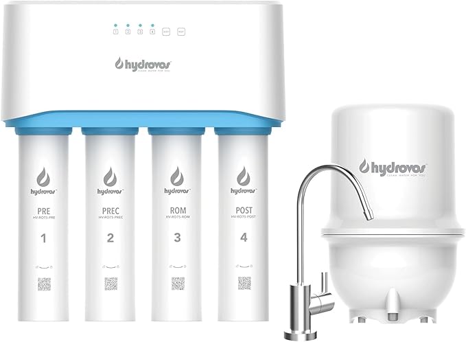 HV-RO075-ROM Water Filter, RO Replacement Cartridge #3 for HYDROVOS 75 GPD Reverse Osmosis System, Easy DIY Filter Changes, 2-Year Lifetime, Pack of 1