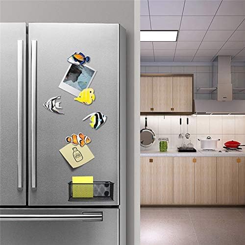 EASEPRES Magnetic Pencil Holder Set of 6 - Black Wire Mesh Storage Baskets Organizer with Strong Magnets - Perfect for Whiteboard, Refrigerator and Locker Accessories