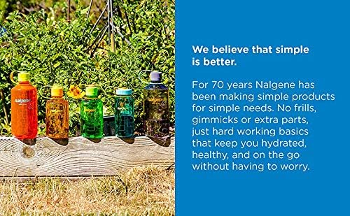 Nalgene Sustain Tritan BPA-Free Water Bottle Made with Material Derived from 50% Plastic Waste, 16 OZ, Narrow Mouth