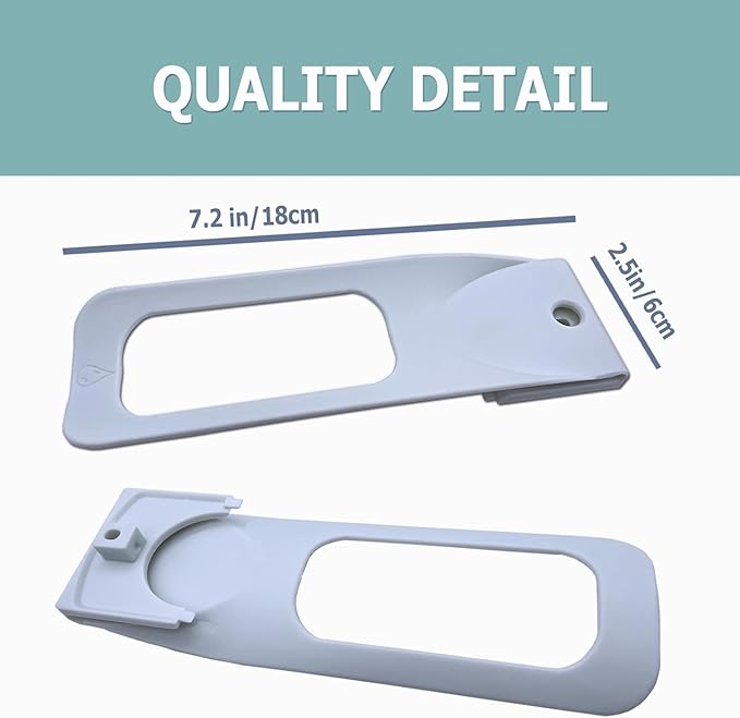 Upgraded Water Dispenser Lever, Universal Fridge Water Dispenser Attachment Inside Lever for Refrigerator Interior Fridge Water Button Pusher Adapter, One-Handed Operation (Screw-on)