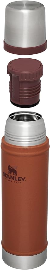 Stanley Classic Vacuum Insulated Wide Mouth Bottle -BPA-Free 18/8 Stainless Steel Thermos for Cold & Hot Beverages