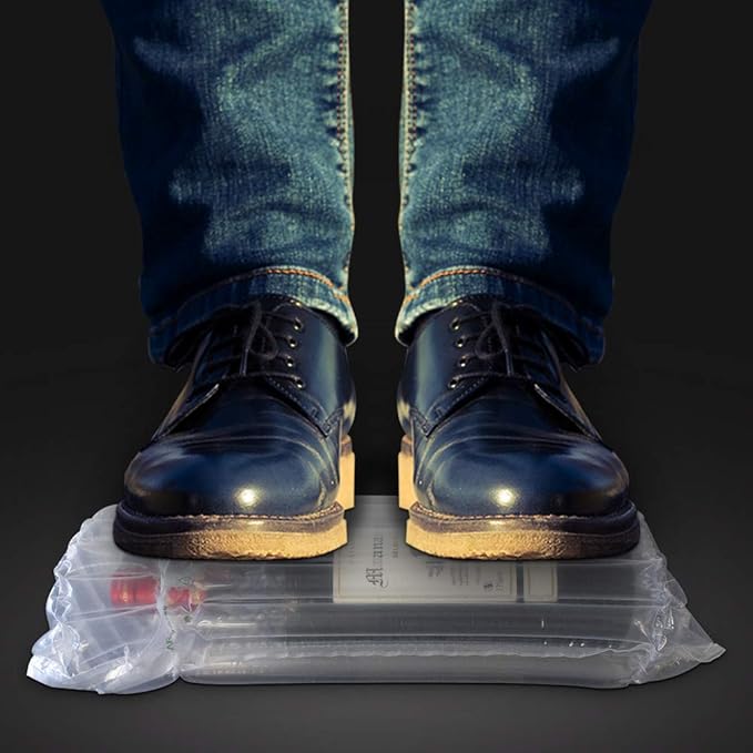 STNTUS INNOVATIONS Wine Bottle Protector, 15 Pack Bubble Cushion Wrap Sleeves for Luggage, Airplane Travel, Transport, Safety Shipping, Inflatable Air Filled Packaging Bags with Pump.