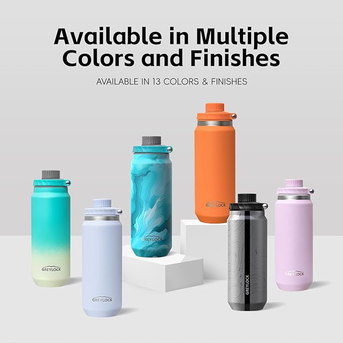 Greylock 20 oz Water Bottle Insulated, BPA-Free Reusable Water Bottles Stainless Steel, Leak Proof Kids Travel Water Bottle with Straw Lid, Double-Wall Vacuum Insulation, 24 Hours Cold (Lilac Purple)