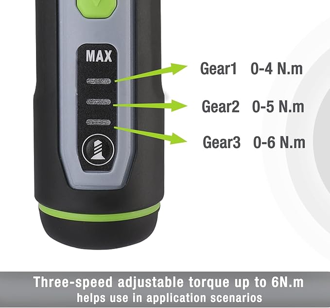 WORKPRO 4V Electric Screwdriver, Rechargeable Cordless Screwdriver Set with 35 Bits, Extension Rod, USB Charging Cable in Carrying Case, LED Light, Black Gray