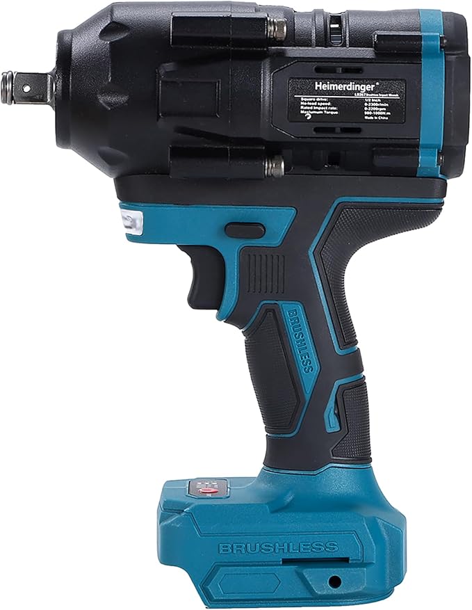 1000N.m(738FT-lbs) Cordless Impact Wrench for Makita 18V Battery,1/2 inch Brushless Electric Impact Driver Gun for Truck,Heavy-duty Project