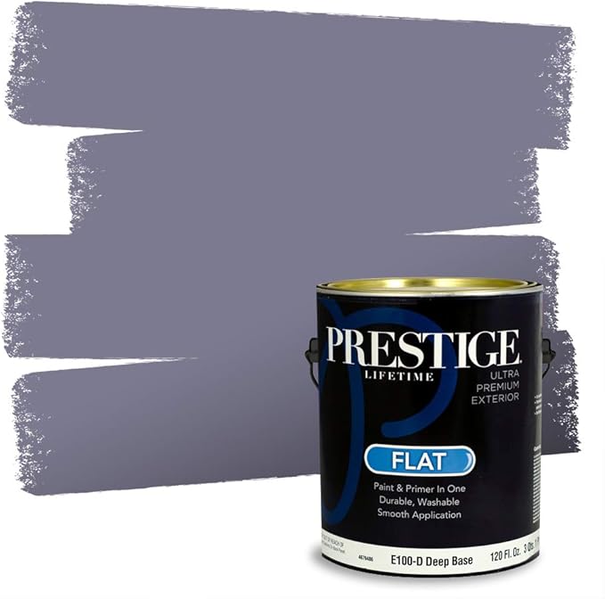 PRESTIGE Exterior Paint and Primer in One, Bangle, Flat, 1 Gallon