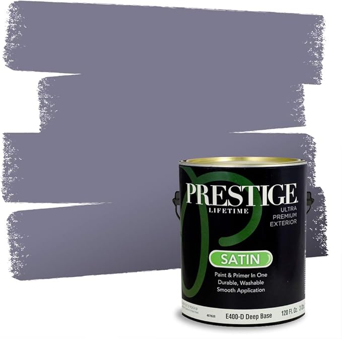 PRESTIGE Paints Exterior Paint and Primer in One, 1-Gallon, Satin, Bangle