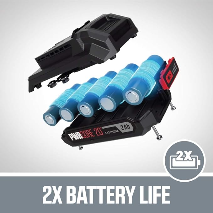 SKIL 20V 2-Tool Combo Kit: 20V Cordless Drill Driver and Impact Driver Kit Includes 2.0Ah PWR CORE 20 Lithium Battery and Charger - CB739001