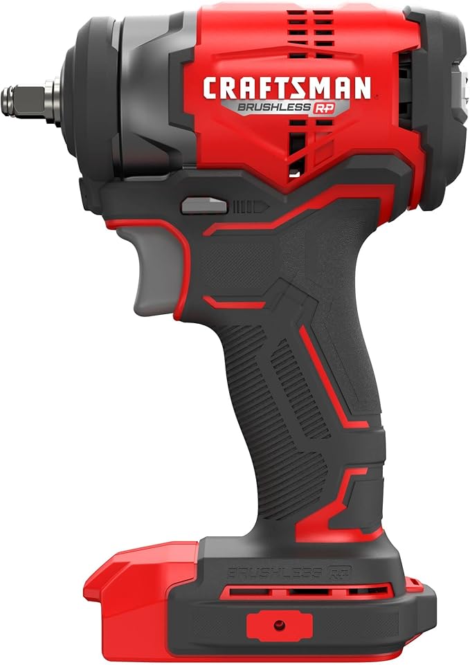 CRAFTSMAN V20 RP Cordless Impact Wrench, 3/8 inch Drive, Bare Tool Only (CMCF911B)
