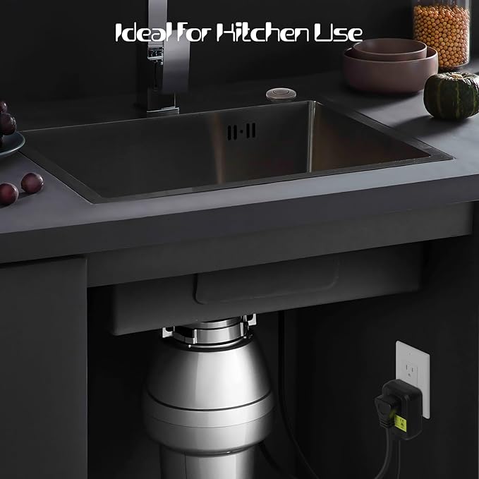 Garbage Disposal Air Switch Kit Sink Top Waste Disposal Stainless Steel Oil Rubbed Bronze On/Off Air Button Food and Waste Disposals Part by Etoolcity, UL Listed