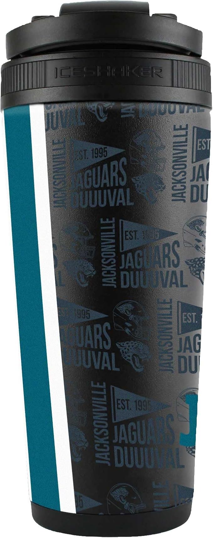 WinCraft Jacksonville Jaguars 26oz. 4D Stainless Steel Ice Shaker Bottle