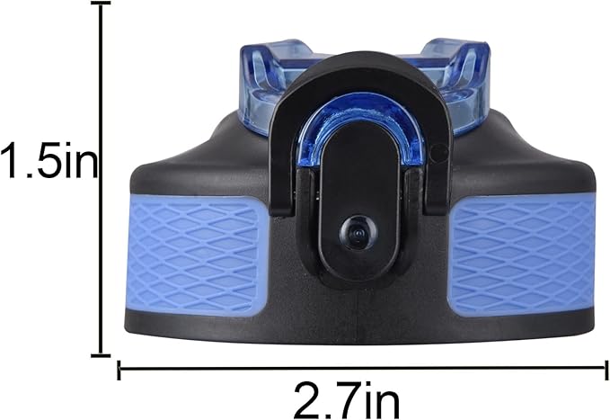 EYQ Water Bottle Straw Lid for 32 oz Water Jug (blue)
