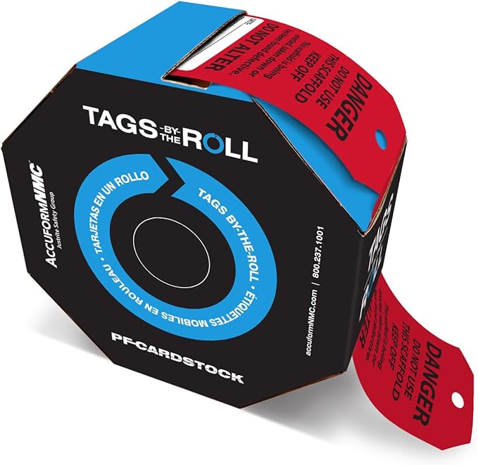 100/250 Scaffolding Safety Tags, Do Not Use This Scaffold Keep Off, OSHA Compliant, Waterproof PF-Cardstock, Resists Tears, 6.25"x3"