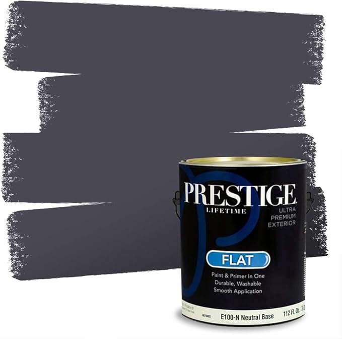 PRESTIGE Exterior Paint and Primer in One, Dusk Dreams, Flat, 1 Gallon