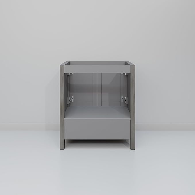 Big Sur 30 in. W X 22 in. D Distressed Grey Single Bath Vanity Cabinet Without Countertop