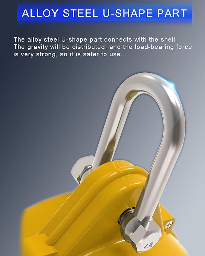 17FT RTOVZON Self Retracting Lifeline, Fall Arrest Fall Protection Dual Alloy Steel Hook Steel Wire Rope Heavy Duty Retractable Lanyard, Roofing Lifeline, SRL, Safety Lanyard