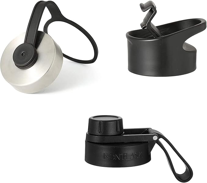 IRON °FLASK Sports Water Bottle - 22 Oz 3 Lids (Wide Spout Lid), Leak Proof - Stainless Steel Gym & Sport Bottles for Men, Women & Kids - Double Walled, Insulated Thermos, Valentines Day Gifts Him/Her