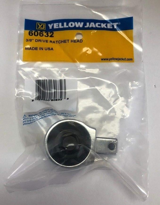 Yellow Jacket 60632 3/8 Drive Ratchet Head for Torque Wrench