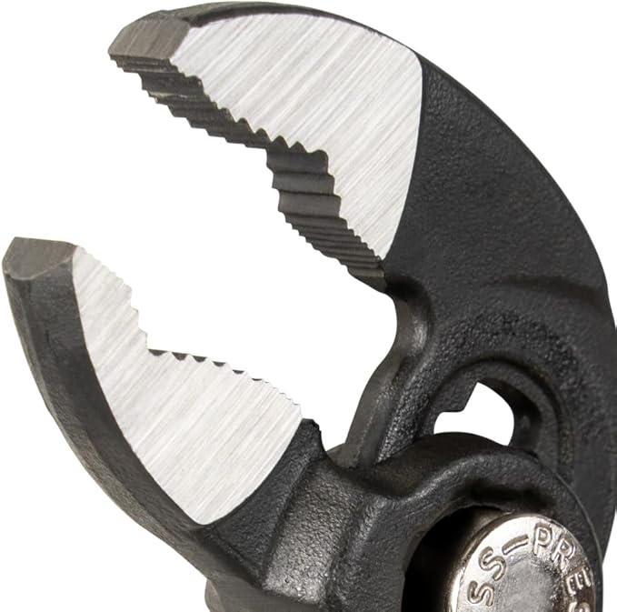 Klein Tools D5052BKIT 2-Piece Quick-Adjust Klaw Pump Pliers Set, 7-Inch and 10-Inch, Compact Design with V-Jaw and Hardened Teeth for Maximum Torque