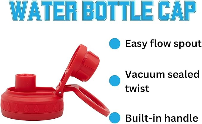 Nebraska Huskers Water Bottle - Red Double Walled Stainless Steel 24 oz Keeps Drinks Cold or Hot