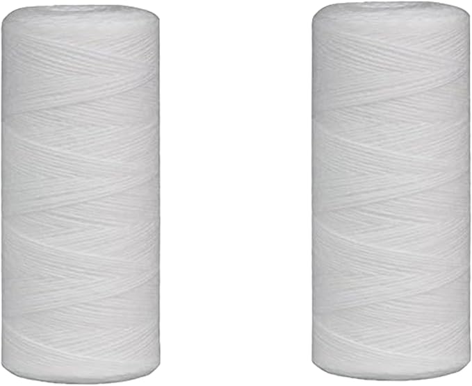 CFS – Heavy-Duty String Wound Water Filter Cartridges Compatible with BF36, BF36, BF6, BF7, BF9C Filter Housings Models – Removes Bad Taste – Whole House Replacement Filter Cartridge (2 Pack)