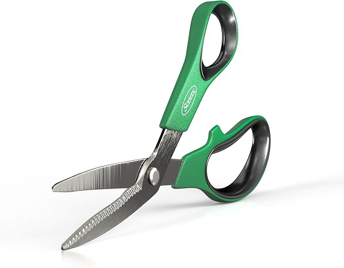 Scotts 8 in. All-Purpose Steel Garden Utility Shears with Serrated Blades – Comfort Grip Yard and Garden Scissors for Pruning Plants, Flowers, and Herbs